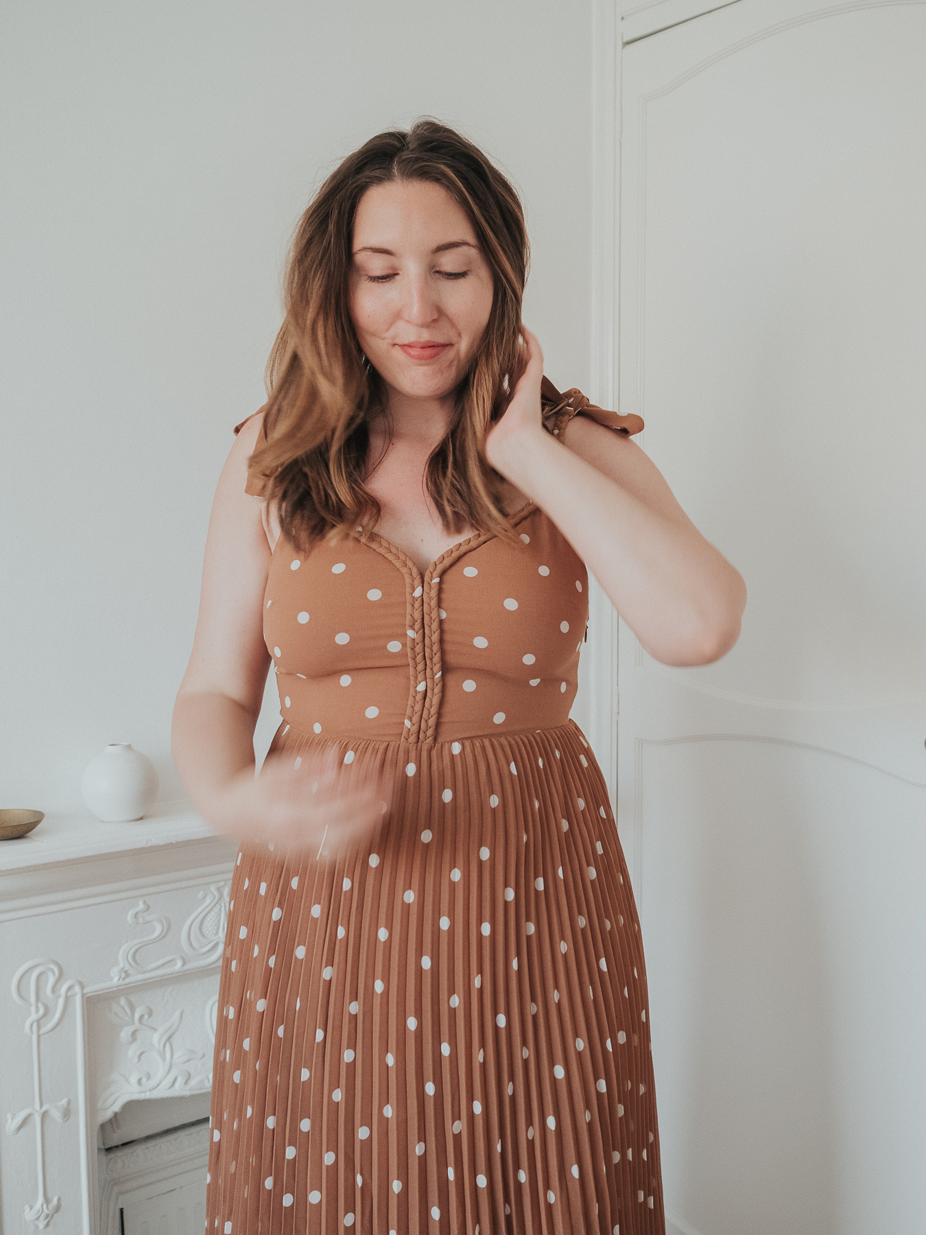 sezane polka dot dress brown Sezane | Dresses | Sezane Brown Polka Dot Dress